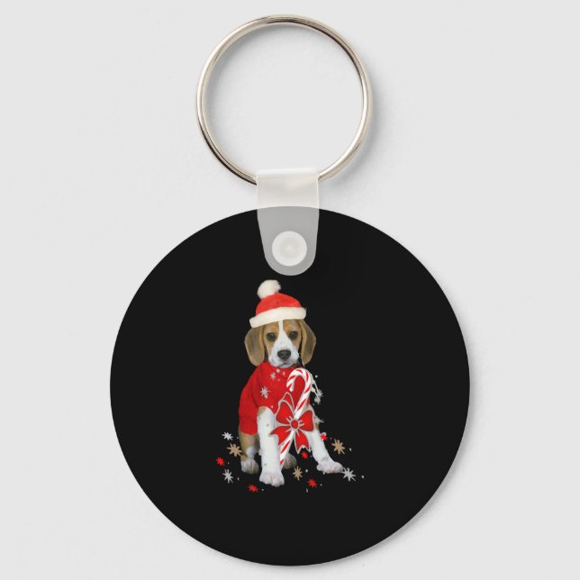Chaveiro Beagle Puppy Christmas Baby Body (Frente)