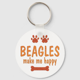 Chaveiro Beagles me fazem feliz