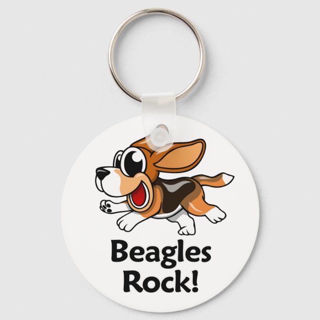 Chaveiro Beagles Rock! (Frente)