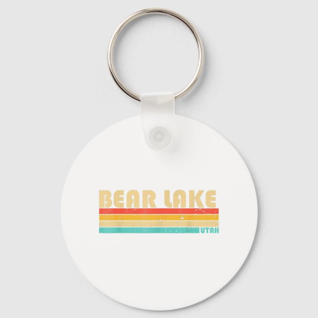Chaveiro BEAR LAKE UTAH, Campanha de Pesca Divertida Verão (Frente)