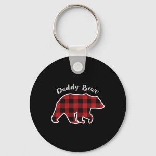Chaveiro Bear Men Red Xadrez Natal Pai Pajama Gif