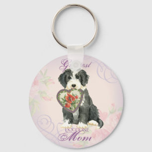 Chaveiro Beardie Heart Mãe