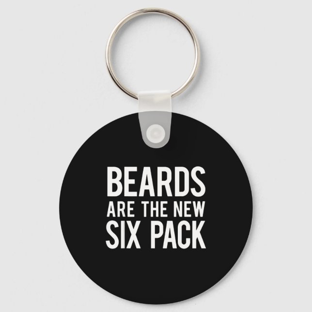 Chaveiro Beards Are The New Six Pack  (Frente)