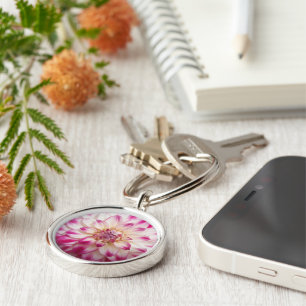 Chaveiro Beaux"Gaye Elise Beda", "Flor Rosa", Bolsas