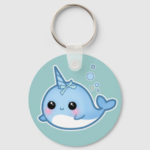 Chaveiro Bebê bonito narwhal