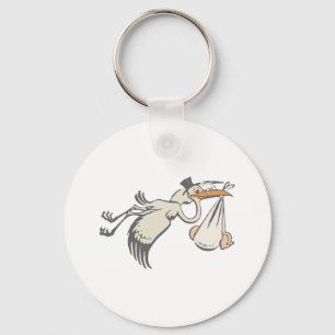 Chaveiro Bebé cegonha cegonha de chocalho stork