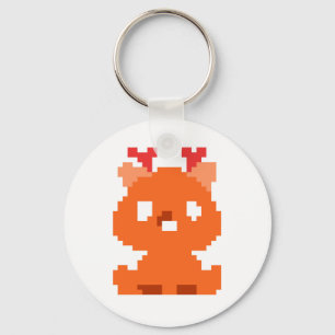 Chaveiro Bebê de veado pixelado fofo