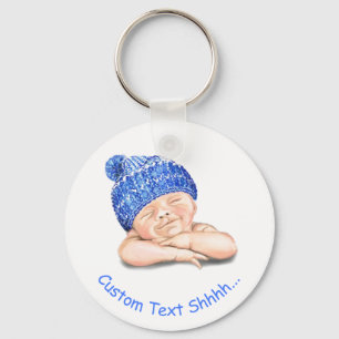Chaveiro Bebê feliz sorridente e bonito - Personalizar