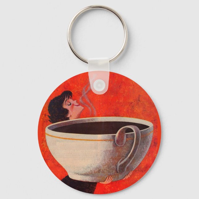 Chaveiro bebedor de café grande (Frente)