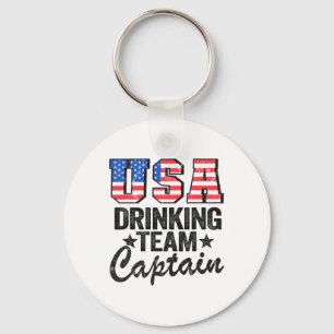 Chaveiro Bebendo Americano Capitão Bandeira Americana 4º De