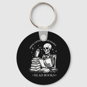 Chaveiro Beber Café Evitar que Pessoas Leia Livros Hallowee
