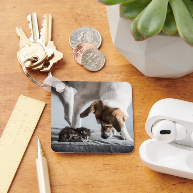 Chaveiro Bebês Mais Pobres | Bebê Kitten e Cachorro (Mesa)