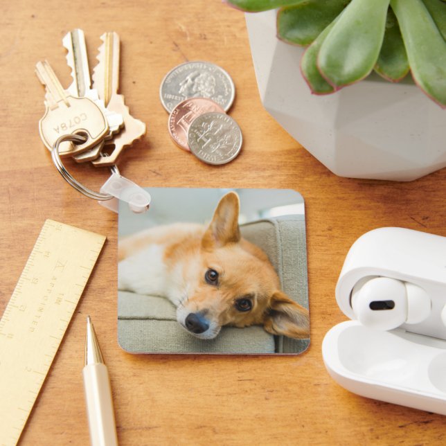 Chaveiro Bebês Mais Pobres | Corgi Puppy no sofá (Mesa)