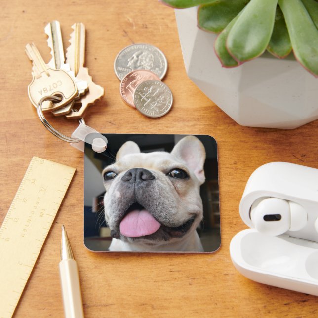Chaveiro Bebês Mais Pobres | Face de Buldogue Francesa (Mesa)