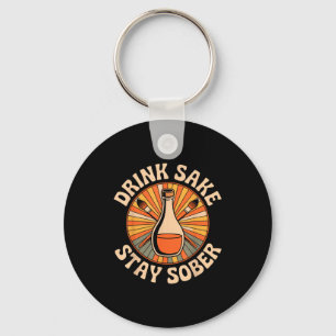Chaveiro Bebida Divertida Sake Fique Sóbrio Humor Japonês V