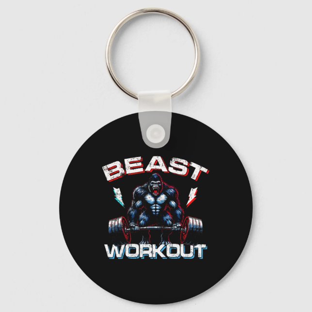 Chaveiro Bebida Silverback Piadas Gym Gorilla Workou (Frente)