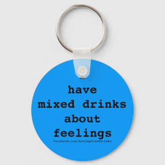 Chaveiro Bebidas mistas Logotipo azul