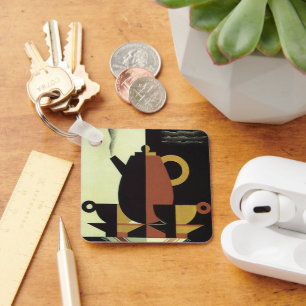 Chaveiro Bebidas Vintage Bebe Pote de café com Copas