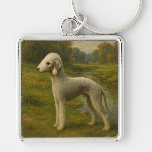 Chaveiro Bedlington Terrier (Frente)