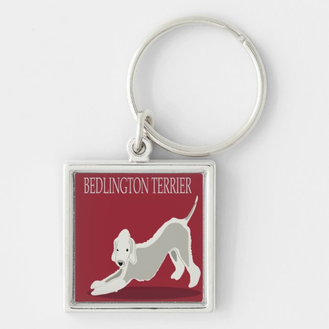 Chaveiro bedlington terrier (Frente)