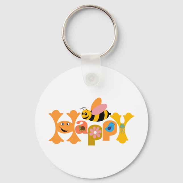 Chaveiro Bee Happy (Frente)