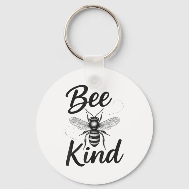 Chaveiro Bee Kind Sitive Quote Cute Funny Design For Kids  (Frente)