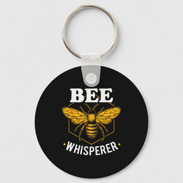 Chaveiro Bee Whisperer - Funny Beekeeng &amp; Beekeeper  (Frente)