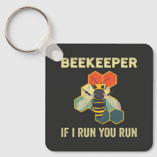 Chaveiro Beekeeper Honeycomb Apicultura Engraçada