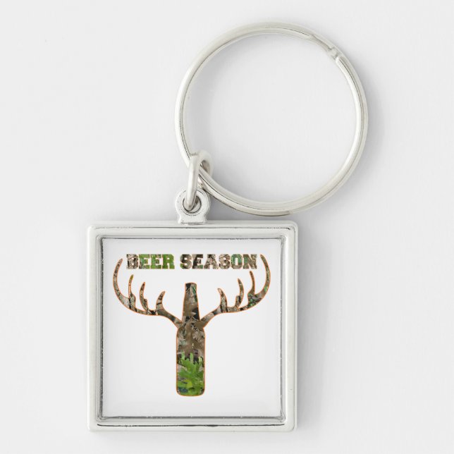 Chaveiro Beer Season Hunting Season Gift Para Hunter Keycha (Frente)