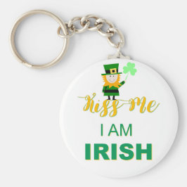 Chaveiro Beija-Me Sou Irlandês Key Chain