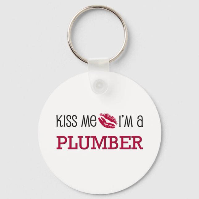 Chaveiro Beije-me, eu sou um PLUMBER (Frente)