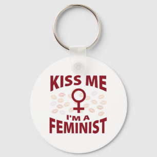 Chaveiro Beije-me que eu sou uma feminista