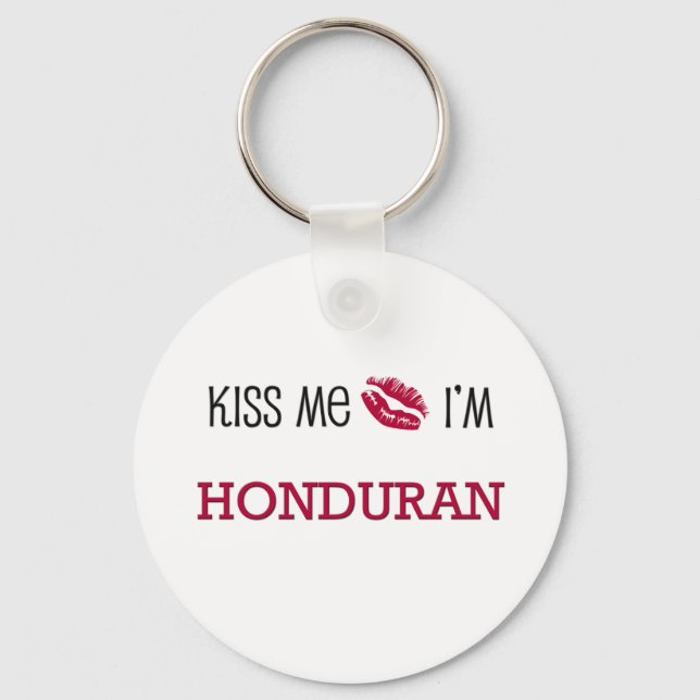 Chaveiro Beije-me, sou HONDURAN (Frente)