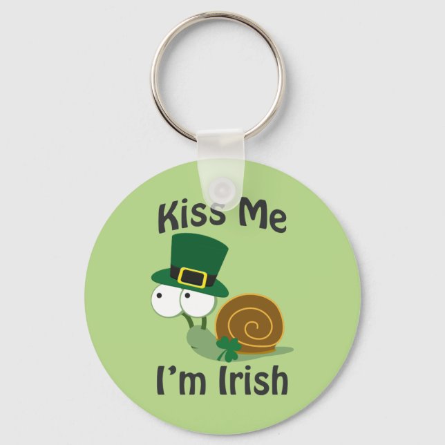 Chaveiro Beije-me, sou irlandês (Frente)