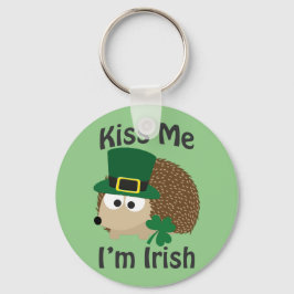 Chaveiro Beije-me Sou Irlandês Hedgehog