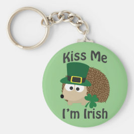 Chaveiro Beije-me Sou Irlandês Hedgehog