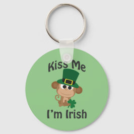 Chaveiro Beije-me, sou irlandês! Macaco