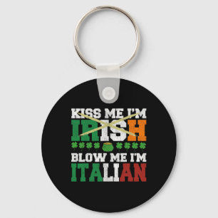 Chaveiro Beije Me Sou Irlandês Sopre Me Sou Italiano St Pat