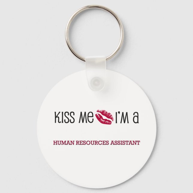 Chaveiro Beije-me, sou um assistente de recursos humanos (Frente)
