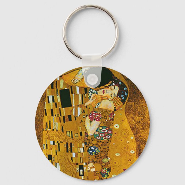 Chaveiro Beijo, Bela Arte por Klimt, (Frente)