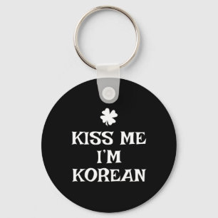 Chaveiro Beijo Engraçado Me Beije Sou Coreano Dia de São Pa