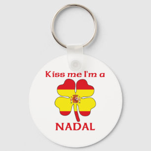 Chaveiro Beijo espanhol personalizado, sou Nadal