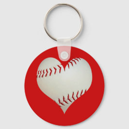 Chaveiro Beisebol Americano Em Forma De Coração