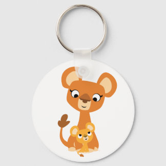 Chaveiro Bela animação Mãe Lionesa e Cub