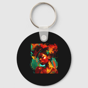 Chaveiro Bela arte negra mulher afro-americana