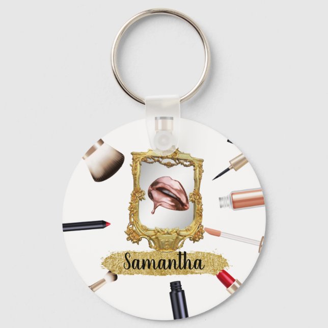Chaveiro Bela Bela Makeup Bela Elegante Personalidade Chic (Frente)