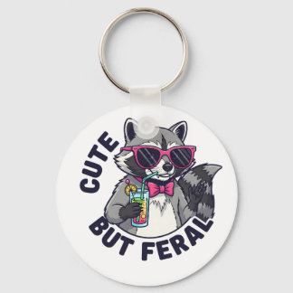 Chaveiro Bela, Mas Feral Lixo Panda Raccoon