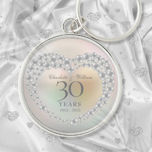 Chaveiro Bela Pérola 30º Aniversário de Casamento