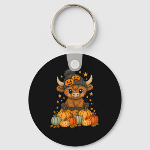 Chaveiro Bela Vaca do Halloween Pumpkin Cai Mu Quero Dizer