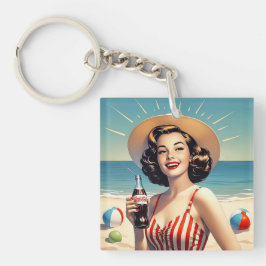 CHAVEIRO " BELEZA DA PRAIA VINTAGEM "